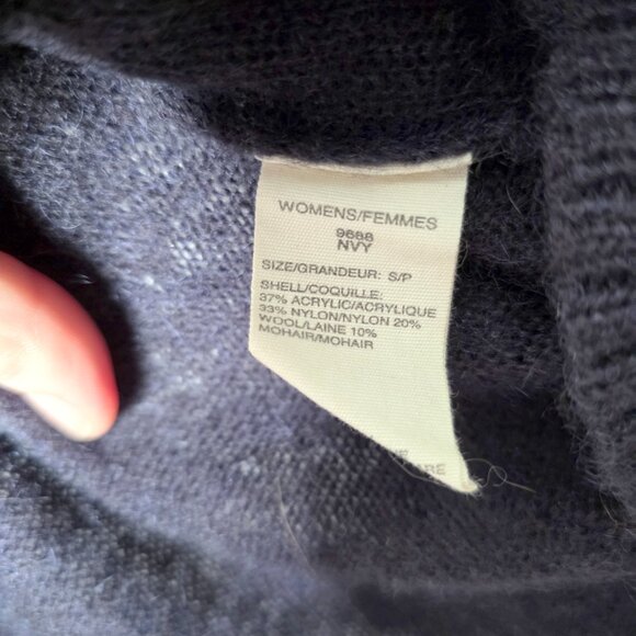 Woolrich Scenic Graphic Wool Mohair Blend Knit Sweater Mountain Camp Landscape - Picture 7 of 11